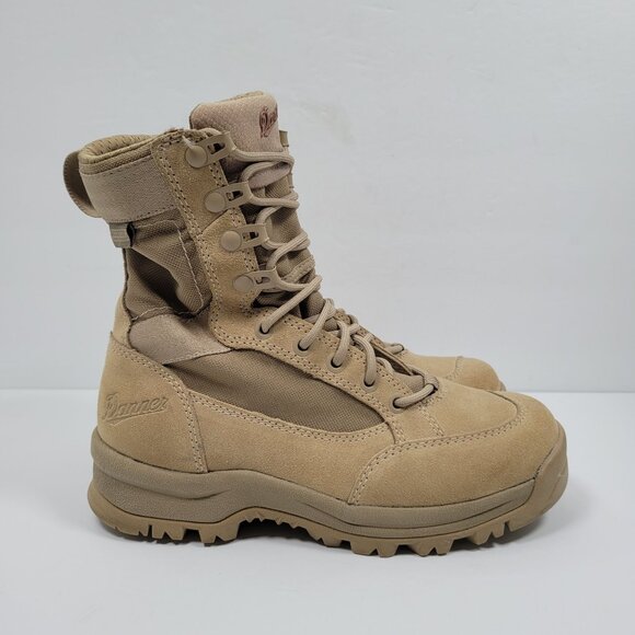 Danner 8" Tanicus Coyote Women's Tan Danner Dry Tactical Boots 55313 US Size 5.5 - Picture 1 of 10